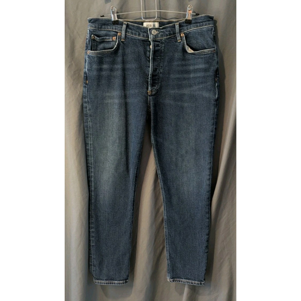 AGOLDE Straight Leg Dark Blue Woman's Size 30 Denim Jeans